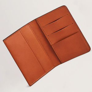 RAHRAJ ENTERPRISES Cartera Bifold de Cuero Rojo para Hombre, Tarjetero Delgado, Estuche Genuino para Pasaporte de Viaje, Modelo Elegante para Niños - Product Image 2