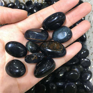 Venta al por Mayor de Piedras Curativas de Cristal, Nuevas Llegadas, Ojo de Tigre Azul Natural, Piedra Pulida, Hermosas Gemas de Cristal - Product Image 1