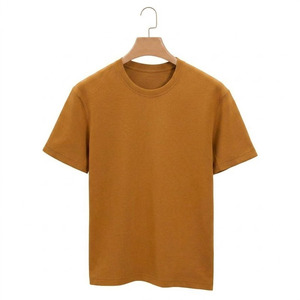 Camiseta de Manga Corta Lisa de Algodón 100% Premium, de Alta Calidad, para Hombre, con Logotipo Personalizado al por Mayor - Product Image 3