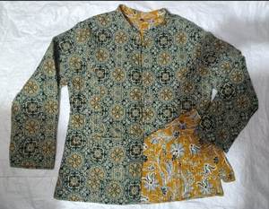 Premium Handmade Cotton Quilted Women's Jacket <b>Reversible</b> Lightweight Floral Winter <b>Coat</b> Factory Supplier India - Product Image 3