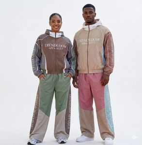 Conjunto de Chaqueta con Capucha y Pantalones Cortos Cortavientos de Invierno Personalizados para Hombre, con Cierre, de Poliéster/Nailon, Impermeables, Ligeros, de Color Sólido - Product Image 2