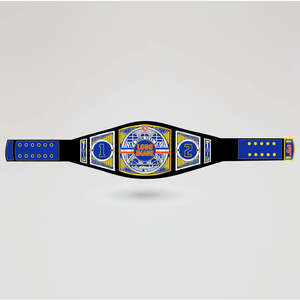 Custom <b>Wrestling</b> <b>Belt</b> Gold Frame Red Logo Design Metal Championship Title <b>Belt</b> Sport Equipment PP Material Traditional Leather - Product Image 2
