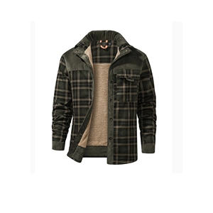 Chemise-veste en flanelle épaisse et ultra douce pour homme avec poches latérales chaudes - Product Image 6