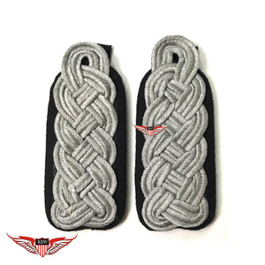 KEW Eco-Friendly Vintage Customizable Braided Shoulder <b>Board</b> <b>Black</b> Back Luxury Epaulettes Accessory - Product Image 4