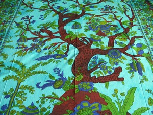 Printed TRIO LIFE Home or Dorm Wall Hanging Hippie Home Decor Art Tapestry Queen Size Bedspread Custom Indian - Product Image 4