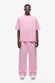 เสื้อยืดทรงบ็อกซี่ผ้าฝ้าย 100% สำหรับผู้ชาย ขายส่ง ไซส์ใหญ่ สไตล์สตรีท ระบายอากาศดี ไหล่ตก คอกลม น้ำหนักผ้า 300 กรัม - Product Image 3