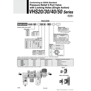 Válvula reductora de presión de categoría de válvula de alivio de presión SMC Pneumatics - Product Image 2