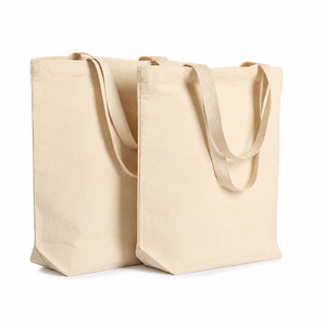 Premium Cotton <b>Canvas</b> <b>Tote</b> Bags Set Reusable Eco Friendly Shopping Grocery Travel Utility Carryall Everyday Use Style X Durable - Product Image 1