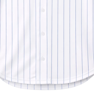 Camiseta de béisbol personalizada para hombre, manga corta, cuello en V, nombre del equipo 66, ropa de poliéster con rayas blancas serigrafiadas - Product Image 2