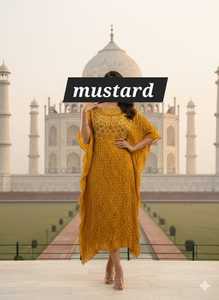 Caftán de Algodón Magenta Oscuro, Largo hasta el Suelo, Corte Holgado, Ropa Étnica Tradicional para Mujer, Estilo de Boda de India y Pakistán - Product Image 5