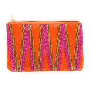 Handmade beaded coin <b>pouch</b> with floral embroidery design <b>work</b> Wholesale beaded coin purses with intricate handmade patterns - Product Image 2