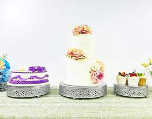 Elegante Soporte para Tartas para Bodas y Aniversarios, Soporte Decorativo para Postres para Fiestas y Exhibición en Panaderías - Product Image 2