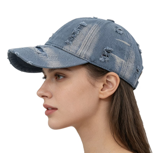 Gorra de béisbol vintage de algodón con etiqueta privada, gorra de moda desgastada de algodón lavado, gorra vintage personalizada para papá, para exteriores - Product Image 5