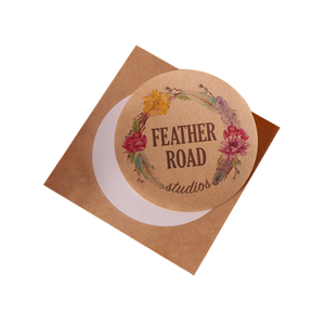 สติกเกอร์กระดาษคราฟท์แบบกำหนดเอง ตัดตามรูปทรง เป็นมิตรกับสิ่งแวดล้อม สำหรับขวดโหล ฉลากสีขาว บรรจุภัณฑ์ของขวัญ 100 ชิ้น - Product Image 2