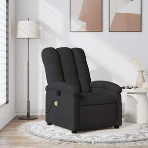 Fauteuil de massage inclinable noir - Product Image 1