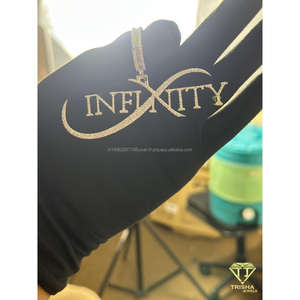 Colgante Infinito de Plata de Ley 925 Hecho a Mano con Piedras de Moissanita de Alto Brillo para un Look Atemporal - Product Image 3