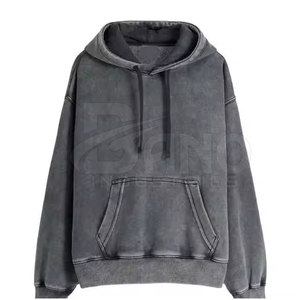 Sudaderas con Capucha de Uso Diario, Lavado Ácido, 100% Algodón, Felpa, Duraderas, Cómodas, Invierno, Logotipo Personalizado, para Hombre, en Venta - Product Image 6
