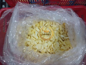 Piña congelada orgánica de la mejor calidad, IQF en rodajas/cortadas, semicongelable, formas OEM, sabor dulce, embalaje a granel de Vietnam - Product Image 5