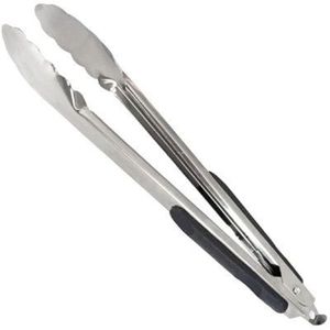 Pinces alimentaires robustes en acier inoxydable, pinces de cuisine personnalisées OEM, pinces à viande en métal pour barbecue et salade, pinces de service en gros - Product Image 5