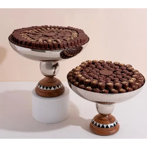 Hot selling Metal <b>Chocolate</b> & Sweet Bowl Hammered Design Gold Color Fruit & creamy <b>chocolate</b> bowl For Party Gifting Use - Product Image 4