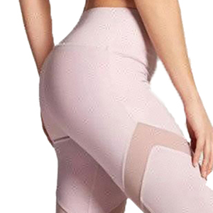 Leggings Deportivos de Cintura Alta para Mujer, Estampados a Rayas, de Poliéster, Elásticos y Ajustados, con Efecto Push-Up - Product Image 6