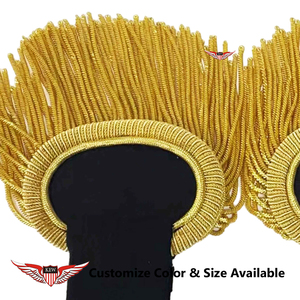 Epaulettes de Hombro Negros y Dorados de Alta Calidad, Epaulettes Franceses de Lujo Estilo Napoleón, Ecológicos - Product Image 3