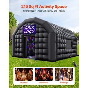 Tienda inflable para fiesta en club nocturno de 16,4x13,1x12,5 pies, soplador de 680W, saco de arena ventilado, 2 ventanas, casa de cubo de aire para exteriores - Product Image 2