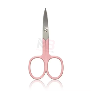 Ciseaux de manucure en acier inoxydable avec poignée rose, personnalisables, outil de beauté de précision pour la coupe des ongles et les soins des cuticules - Product Image 2