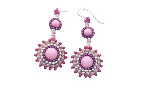 Handicraft Product Beaded and Wire <b>Wrap</b> Earrings Jewelry for Girls and Women Custom Size for Party <b>Gift</b> Made In India - Product Image 1