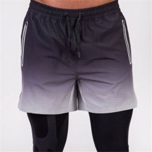 Pantalones Cortos Deportivos Casuales de Verano para Hombre, 100% Algodón, Cintura Alta, Cierre de Cremallera, Cintura Elástica, Largo hasta la Rodilla - Product Image 1