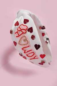 Hermosa banda de pelo de chica Multicolor de moda hecha a mano Día de Patricio con cuentas bordado a prueba de pellizcos diseño elegante hecho con diamantes de imitación - Product Image 5