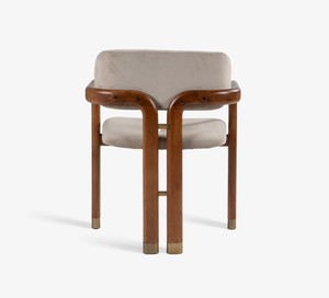 Ensemble de salle à manger en bois de style moderne du milieu du siècle, table ovale avec 6 chaises rembourrées, meubles durables pour la salle à manger - Product Image 6