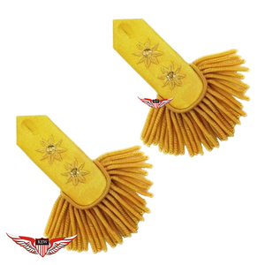 Epaulette de Hombro Personalizable con Hilo Metálico, Accesorio de Lujo Ecológico con Bordado en Hilo Mylar - Product Image 1