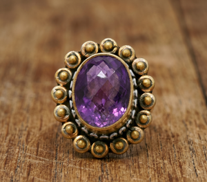 Best Quality IGI Certified Natural Amethyst Gemstone Ring 925 <b>Solid</b> <b>Silver</b> Handmade Jewelry Gift for Her Memoria Jewels - Product Image 6