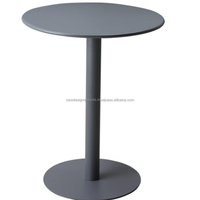 Table d'appoint ronde en fer avec revêtement en poudre OEM personnalisé, table centrale minimaliste, table d'appoint de canapé, mobilier d'hôtel en gros