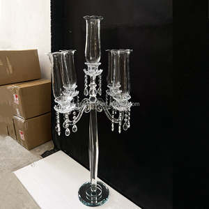 <span class=keywords><strong>Chandelier</strong></span> à 5 bras en cristal, centre de table de mariage, <span class=keywords><strong>bougeoir</strong></span> en verre hurricane, autres décorations de mariage - Product Image 5