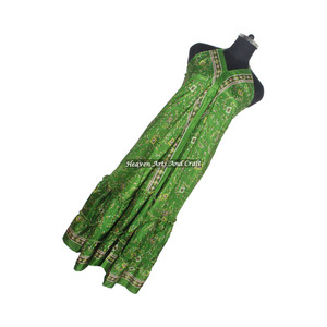 Vintage Silk <b>Spaghetti</b> Dress Indian Pakistani Saree/Sari/Shari Hippy Boho Style Hot Sexy Looking for Women Wholesale Price Mixed - Product Image 5