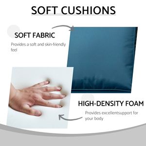 Set di Mobili da Esterno in Rattan a 3 Posti con 2 Sedie Singole e 2 Pouf per Conversazione su Prato o Balcone - Product Image 6