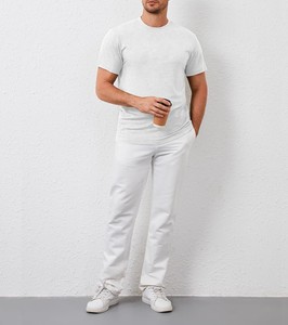 Camiseta Moderna para Hombre, Venta al por Mayor, Algodón Premium, Manga Corta, Cuello Redondo, Corte Holgado, Estilo Urbano, Ropa Casual de Moda - Product Image 3