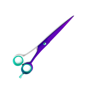 Ciseaux de coiffure pour barbier, 6 pouces, lames aiguisées, revêtement papier blanc et violet, ciseaux de barbier personnalisés - Product Image 4