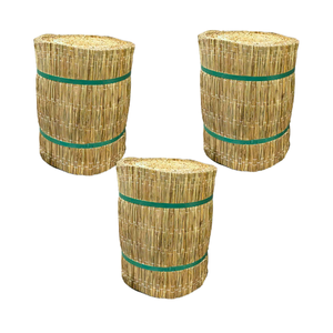 Article très demandé : rouleau de tapis en jonc de sauge, barrière de protection pour tronc d'arbre, matériau écologique et biodégradable, exportation vers la Corée et le Japon. - Product Image 1