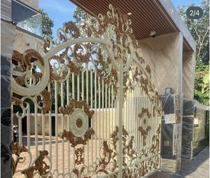 Portail en fer forgé classique, portail d'entrée décoratif de luxe en métal, portail de jardin, taille personnalisée, portail extérieur élégant, entrée d'hôtel et résidentielle - Product Image 2