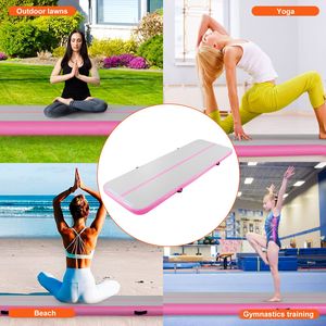 Tappetino Gonfiabile per Ginnastica - Materassino da 4 Pollici di Spessore con Pompa Elettrica e Tappetini per Allenamento - Product Image 6