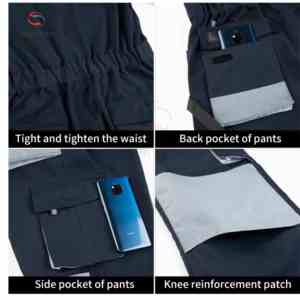 Vêtements de travail printemps : Veste et pantalon, uniforme de travail, combinaison de chantier personnalisée, salopette, vêtements de réparation automobile – Vente directe usine - Product Image 2