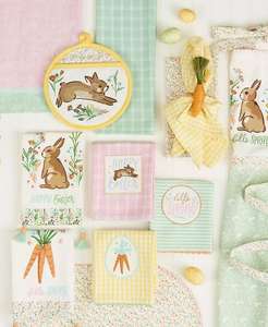 Ciao regalo da cucina in cotone impreziosito da coniglietto primaverile, Set di 3 | Importazioni di Design - Product Image 4