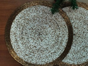 Luxury Handmade Beaded Embroidered <b>Placemats</b> Premium Decorative <b>Dining</b> <b>Table</b> Accessories for Home Hotel Restaurant Wedding event - Product Image 1