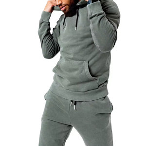 New Style Custom Printed Hooded Eco-Friendly Winter Windbreaker 2-Piece Men's Tracksuit Set Streetwear Hot Sale - Product Image 1