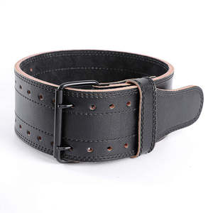 เข็มขัดยกน้ำหนักหนังพรีเมียมแบบคัสตอมสำหรับการฝึกเพาเวอร์ลิฟติ้ง - Product Image 4