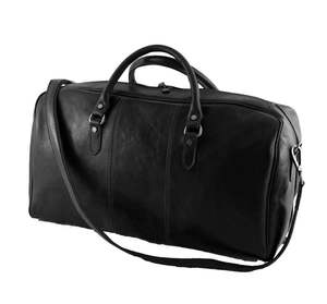 กระเป๋าหนังทรงดัฟเฟิล สไตล์วินเทจ สำหรับเดินทางช่วงสุดสัปดาห์ เหมาะสำหรับผู้ชายและผู้หญิง ความจุขนาดใหญ่ ใช้เป็นกระเป๋าถือขึ้นเครื่องได้ พกพาสะดวก - Product Image 2