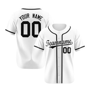 Best Selling Factory Trendy Men's <b>Short</b>-<b>Sleeve</b> <b>Button</b> <b>Up</b> Baseball Jersey Hot Sale Sublimated Embroidered Sports <b>Shirt</b> Baseball - Product Image 1